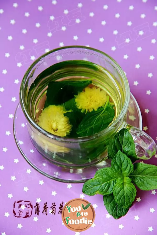 Mint chrysanthemum tea - heat clearing and brain refreshing