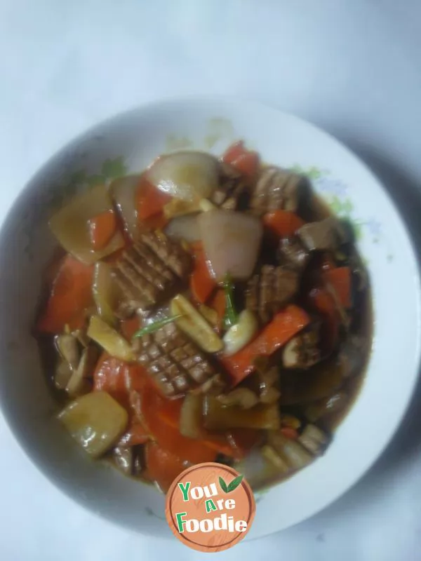 Stir fried kidney