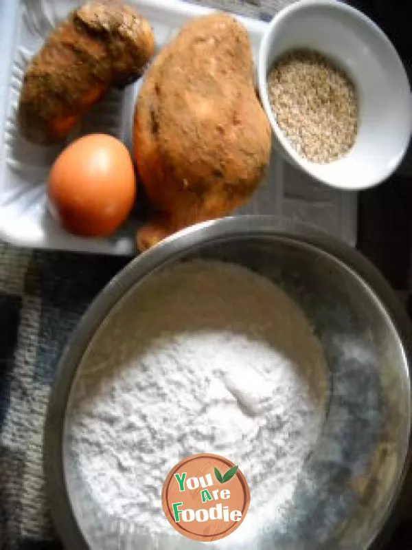 Sweet potato and taro pie