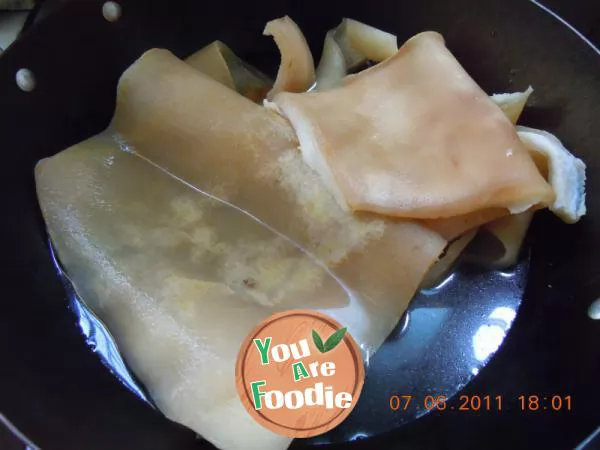 [summer cold dishes] crystal clear pig skin jelly