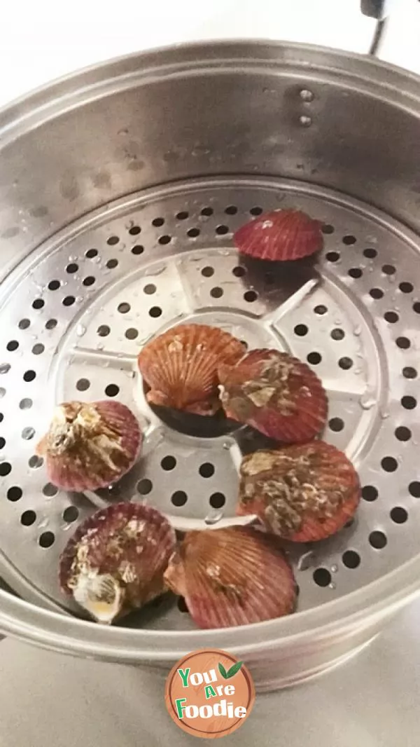 Steamed scallops -- a small seafood that is not enough to eat