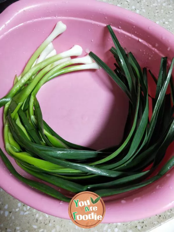 Stir fried Pork with Garlic Shoots