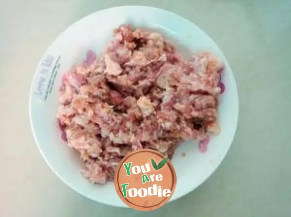 Fried meat with pickled cabbage