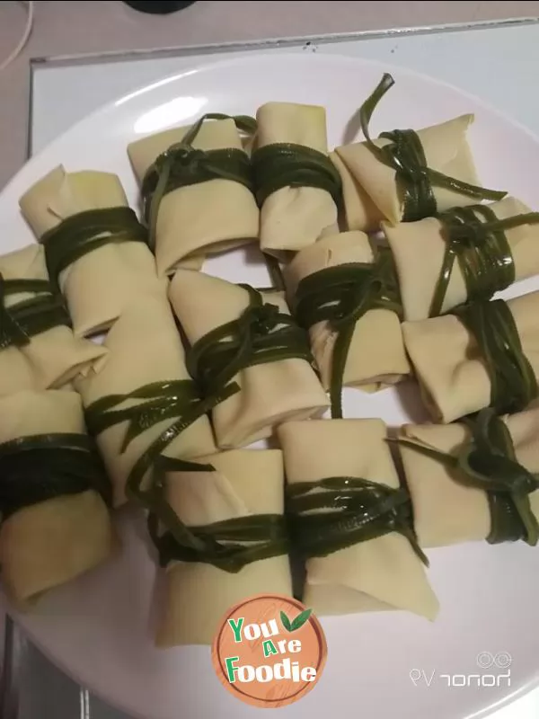 Homemade tofu rolls