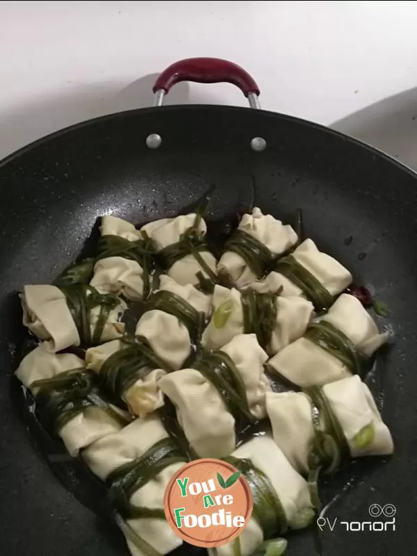 Homemade tofu rolls