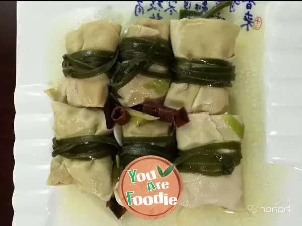 Homemade tofu rolls