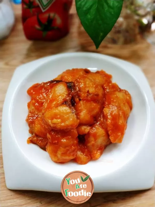 Sweet and sour tiled fish