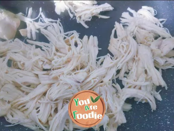 Low fat snack chicken breast dry shreds