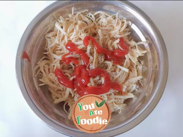 Low fat snack chicken breast dry shreds