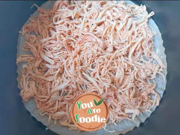 Low fat snack chicken breast dry shreds