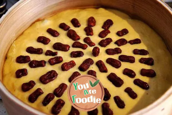 Jujube cake with corn flour