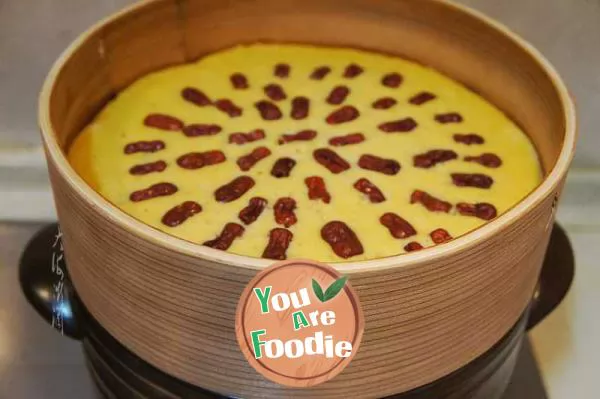 Jujube cake with corn flour