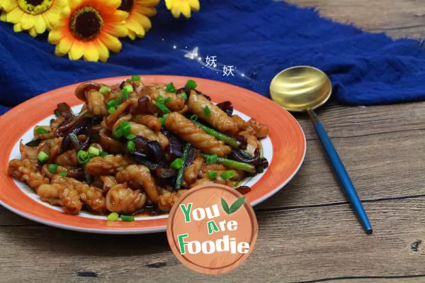 Braised squid with soy sauce