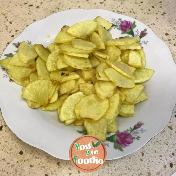 Fried meat with potatoes