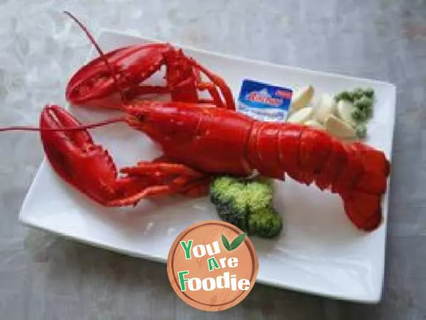 Red hot -- lobster with minced garlic