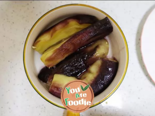 Classic home cooked steamed eggplant