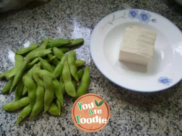 Fried Tofu with soybean