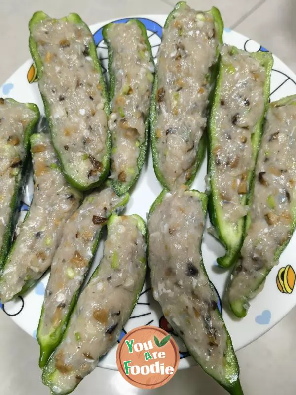 Fish Cake Stuffed with Green Peppers