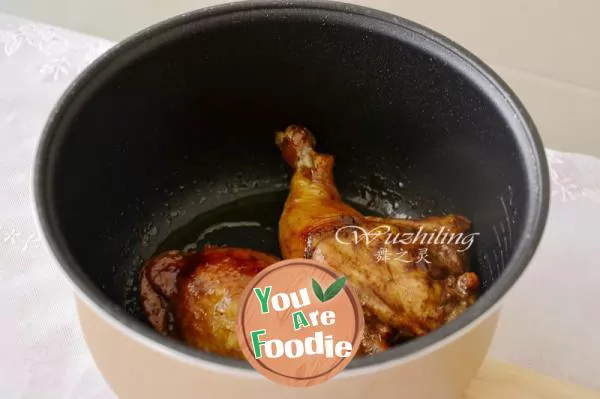 Chicken leg in soy sauce - electric rice cooker version