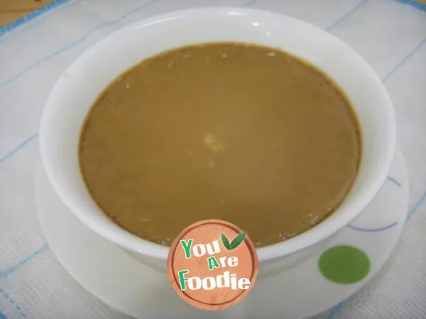 Donkey hide gelatin egg soup