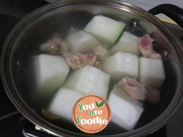 Winter melon and job's tears spareribs soup