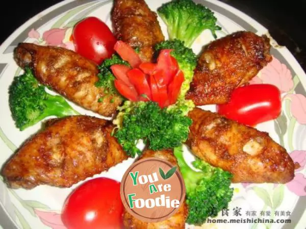 Simple and delicious roasted chicken wings