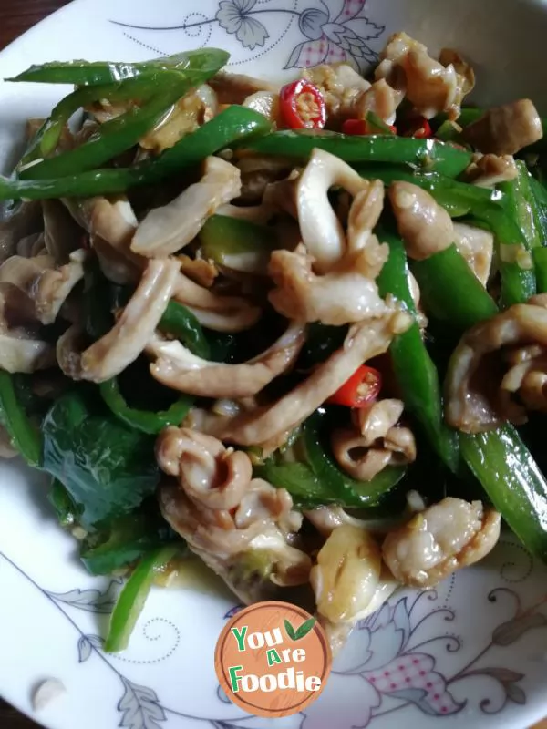 Fried-pork-tripe-with-green-pepper