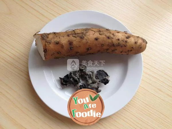 Sauteed Chinese Yam with Black Fungus