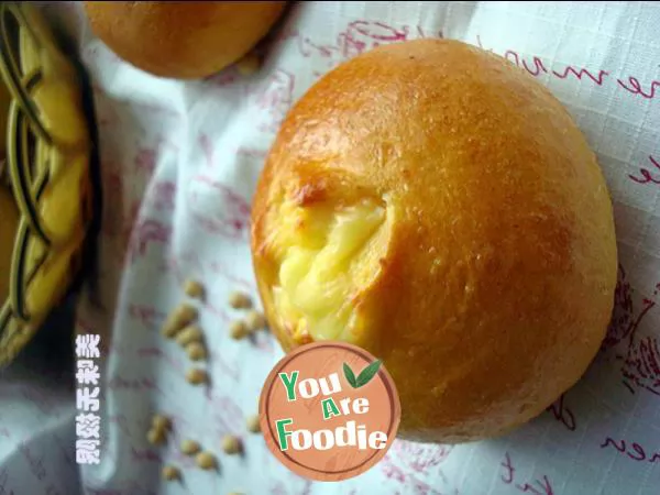 Bean dregs in love -- pumpkin bean dregs cheese bread