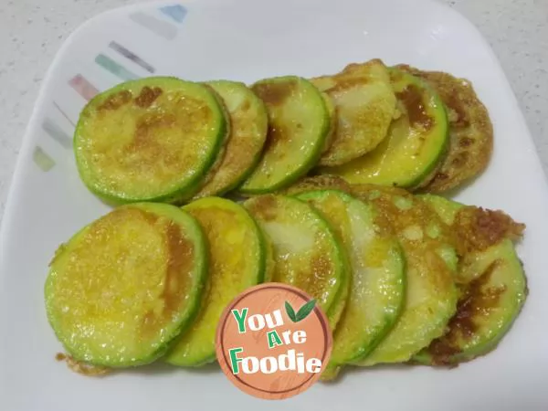 Cantaloupe pancake - Korean cantaloupe pancake (호 박 전)