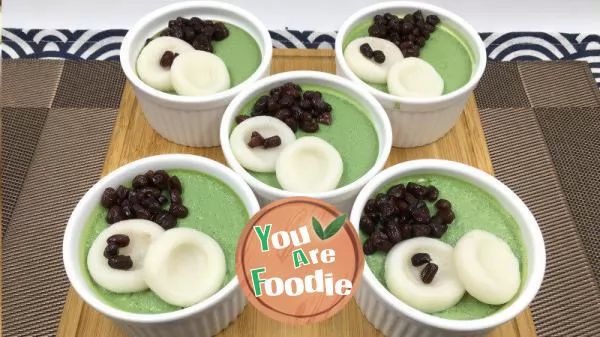 Matcha-tofu-pudding,-delicious-and-easy-to-make,-matcha-head-can-be-made