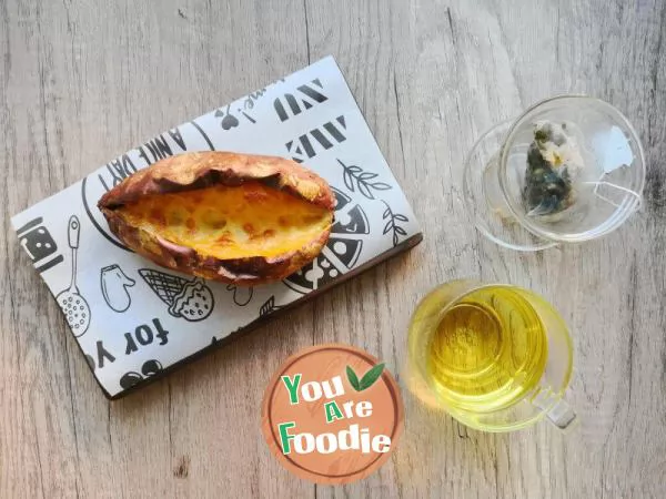 Baked Sweet Potato with Cheese