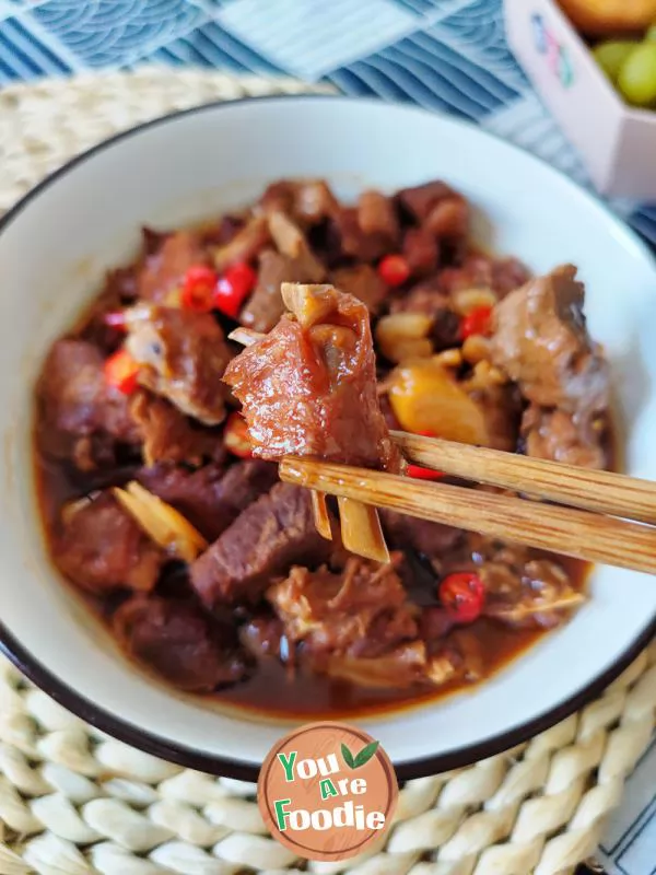 Lazy rice cooker braised duck with four flavors