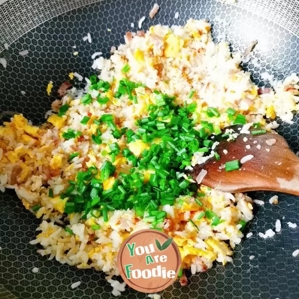 Fried rice with sausage