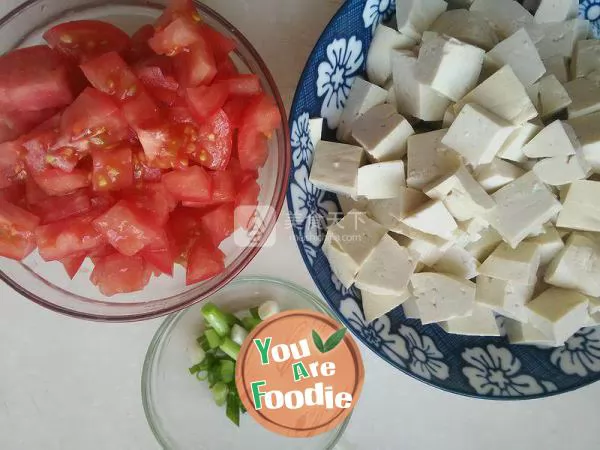 Simple homely dish -- tomato tofu