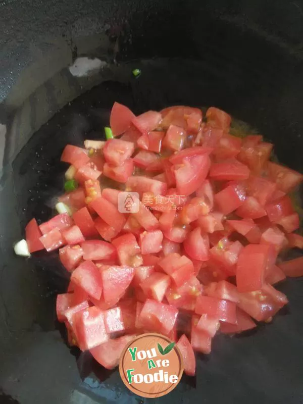 Simple homely dish -- tomato tofu