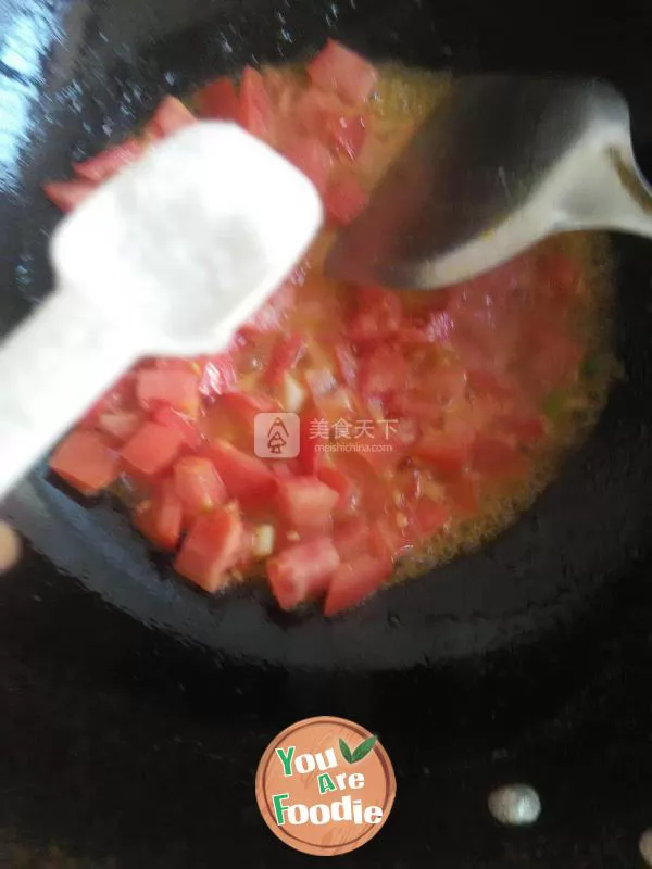 Simple homely dish -- tomato tofu