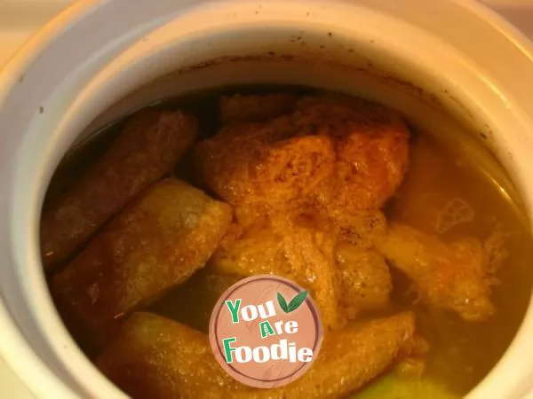 Bamboo fungus stupid chicken soup