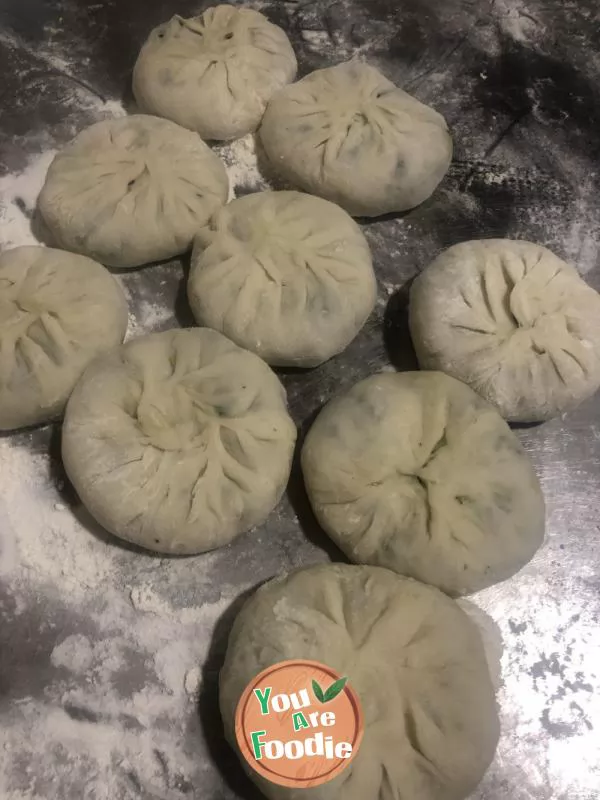 Hair Noodles Fried Chinese leek dumplings