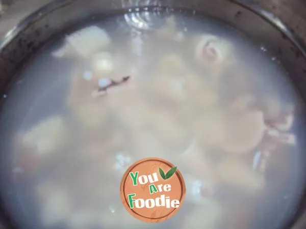 [Korean style] fried rice cake with squid and sweet potato