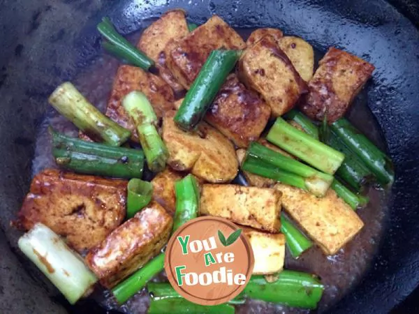 Braised Tofu with Scallion