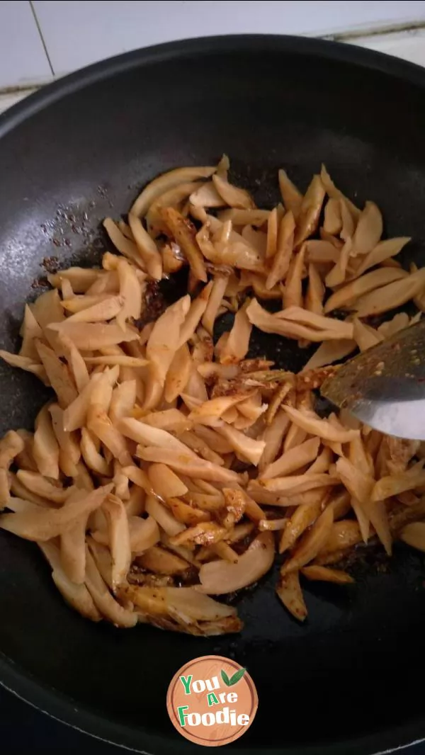 Fried dried radish