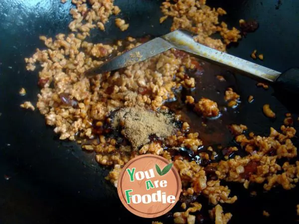 Steamed tofu with minced meat and eggs