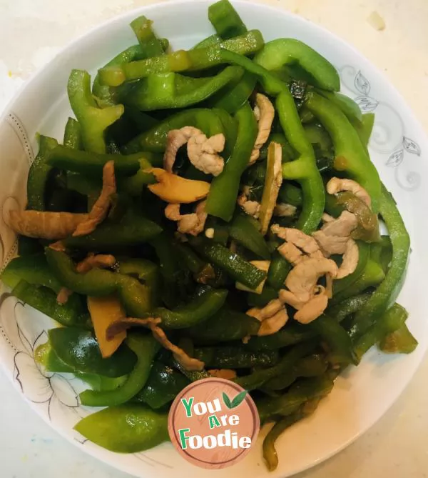 Sauteed Shredded Pork with Green Pepper