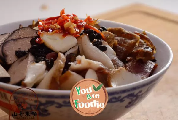 [method of preserved meat] steamed with preserved meat