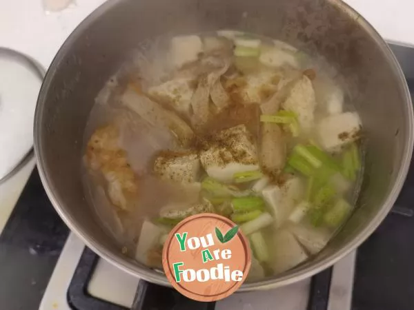 Mushroom Tofu Soup