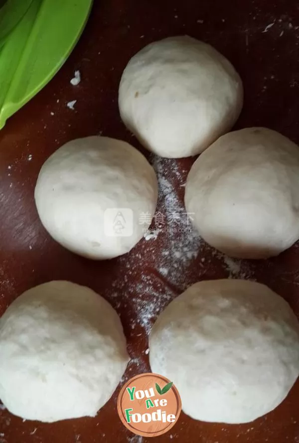 Homemade hamburger bread