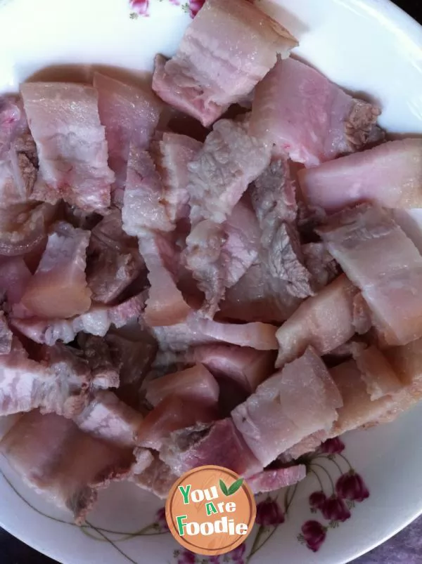 Streaky pork with soy sauce
