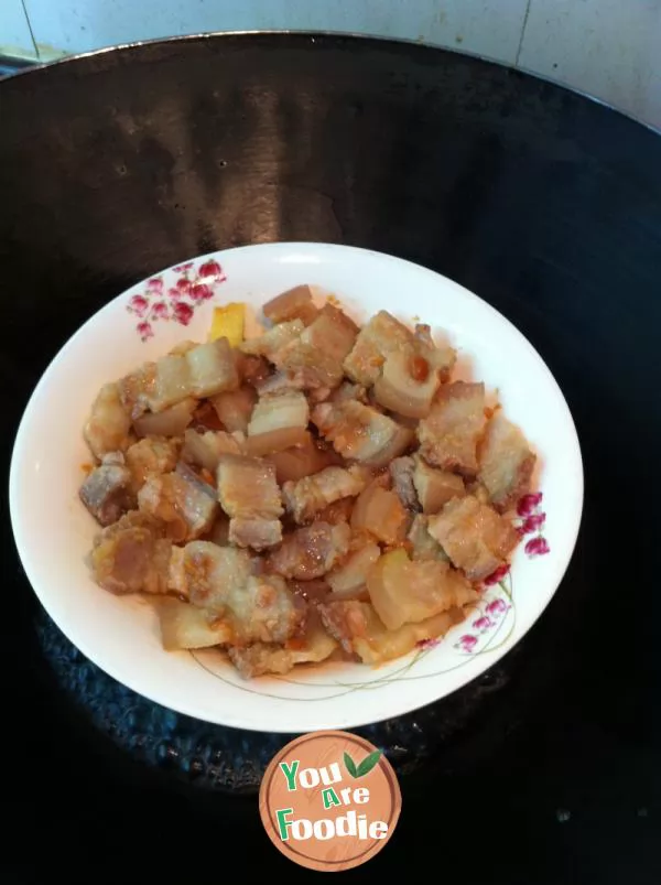 Streaky pork with soy sauce