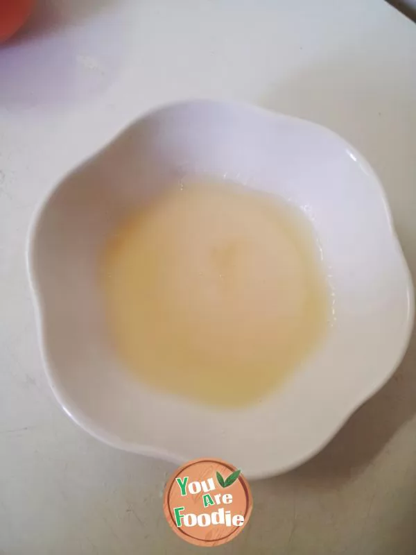 Peach crystal jelly cup